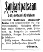 Sankaripatsaan paljastusjuhla 1919